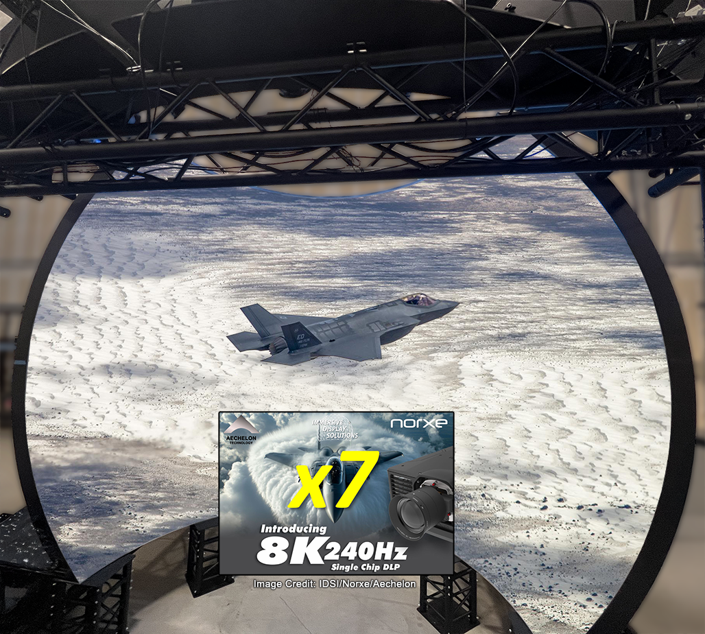 Scalable Powers Eye-Limited Resolution Dome Display at I/ITSEC 2024